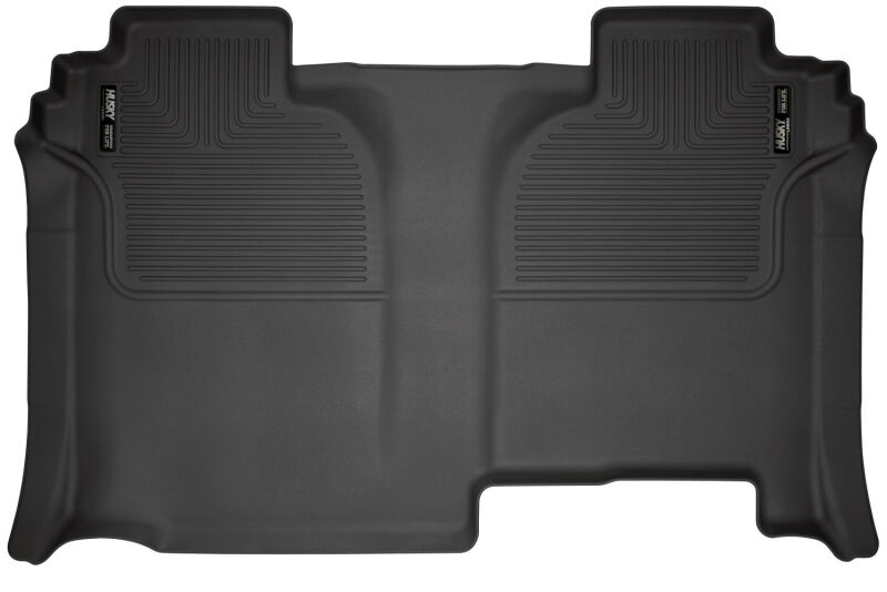 GMC Sierra 3500 HD Floor Mats - Rear - Husky Liners - X-act Contour - Black - `20-`23